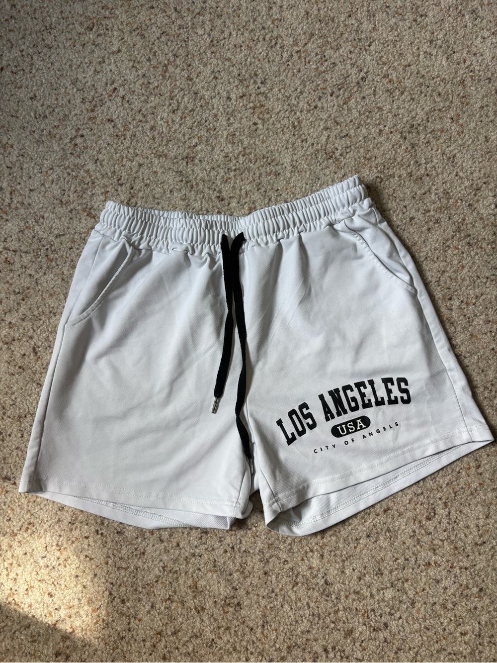 Men’s white shorts